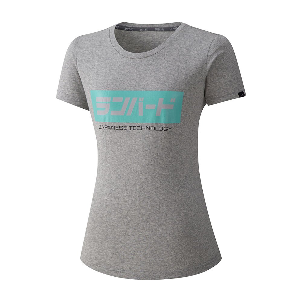 Camiseta Mizuno Runbird - Mulher - Cinzentas - AVFJT9321